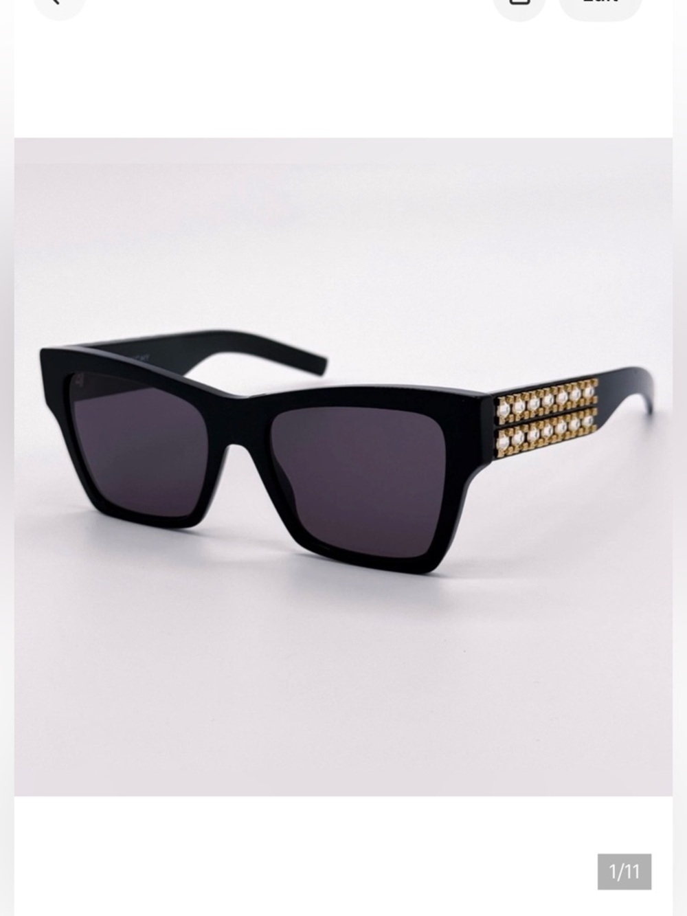 GIVENCHY GV40076I 01A BLACK WOMEN SUNGLASSES full inclusion
